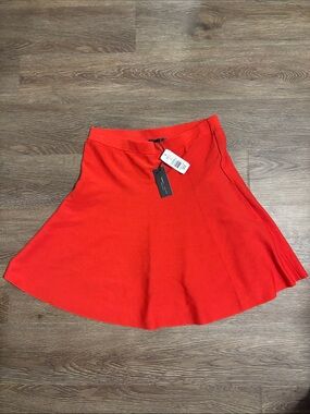 Romeo & Juliet Couture Red Circle Skater Skirt